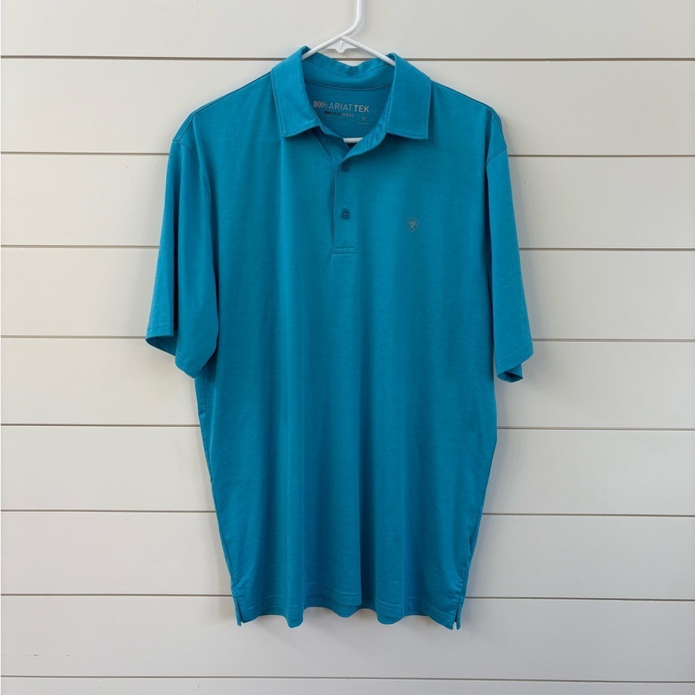 Ariat Men's Teal Polo Shirt